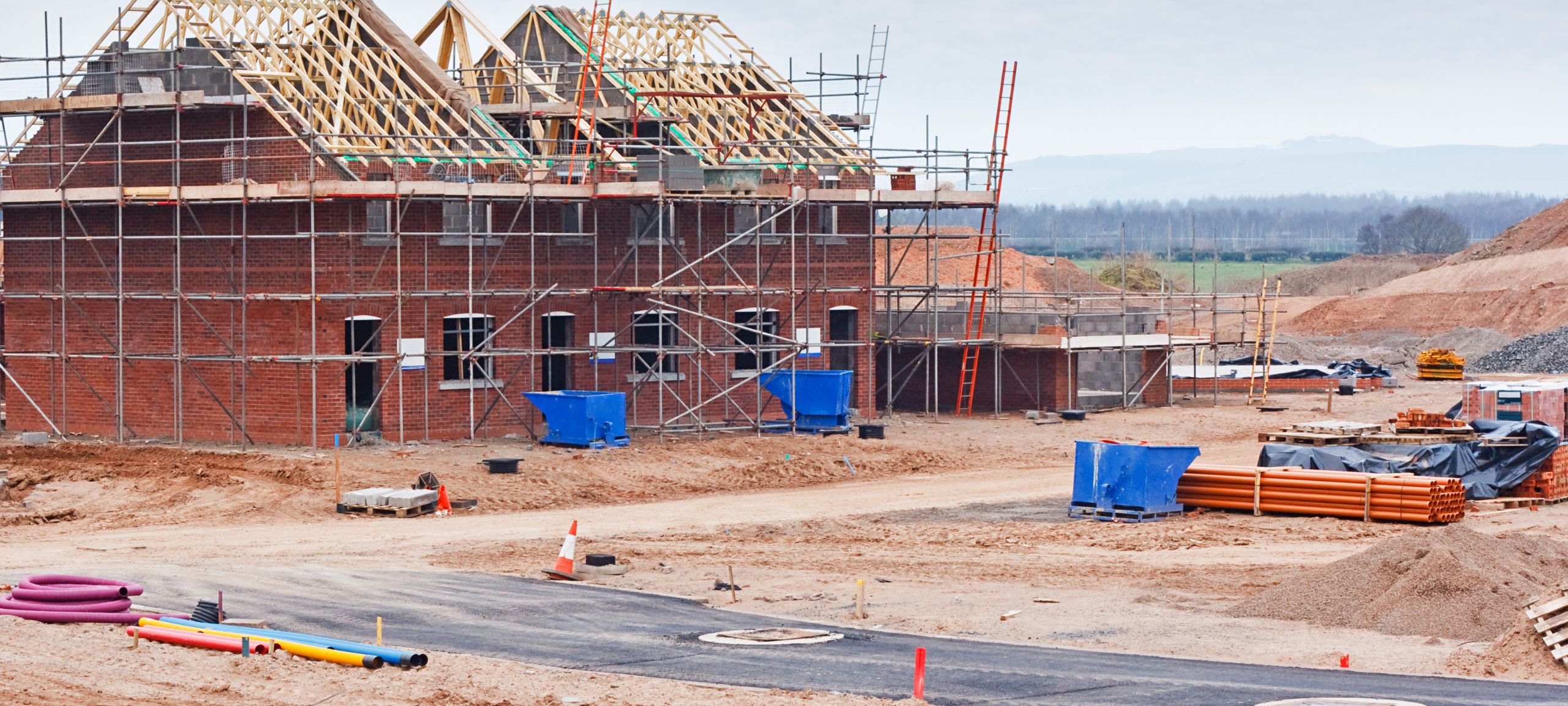 housing estate under construction